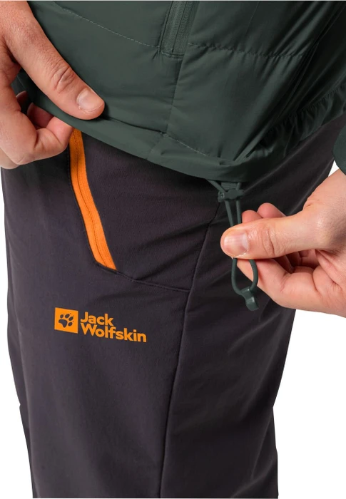 Jack Wolfskin Ather Down Hoody Funktionsjacke black olive/firefly (Herren)