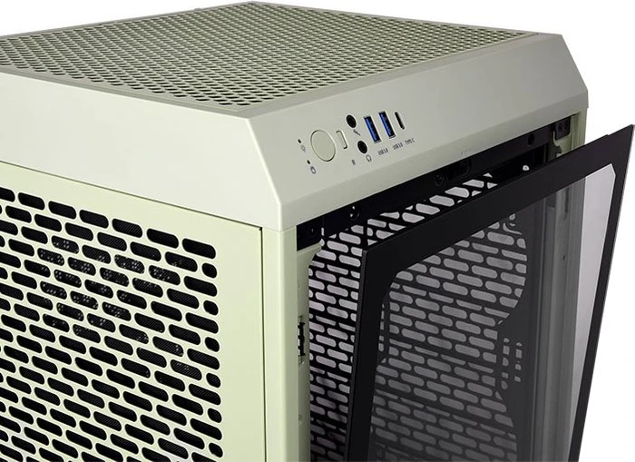Thermaltake The Tower 200 Matcha Green, grün, Glasfenster, Mini-ITX