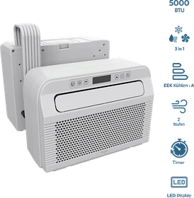 Be Cool 5000BTU WiFi Mini Mobile Split-Klimaanlage