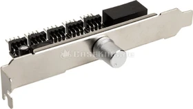 Lamptron CP120 V2, PCI-Slotblende, Lüftersteuerung, 1-Kanal, silber