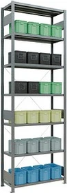 Schulte Lagertechnik Multiplus 250 Schwerlastregal 100x300x40cm verzinkt