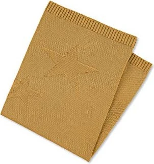 Sterntaler Strick-Schmusedecke mit eingestrickten Sternen