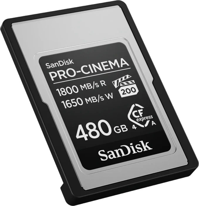 SanDisk PRO-CINEMA R1800/W1650 CFexpress 4.0 Type A 480GB