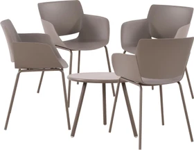 CLP Berena Gartenmöbel-Set taupe, 5-tlg.