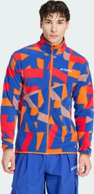 adidas Terrex Multi Printed Fleece Jacke warm clay/semi lucid blue (Herren)