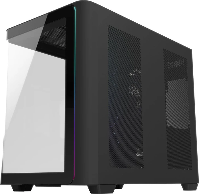 FSP M580 Plus Black, Glasfenster