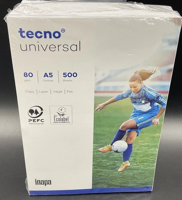 inapa tecno Universalpapier weiß, A5, 80g/m², 500 Blatt