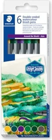 Staedtler Doppelfasermaler 3001 Around the World Asia sortiert, 6er-Set