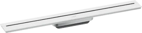 Hansgrohe Axor Drain Duschrinne, Fertigset 700 zur Wandmontage, mattweiß