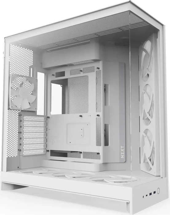 NZXT H9 Flow RGB+ [2025] White, weiß, Glasfenster