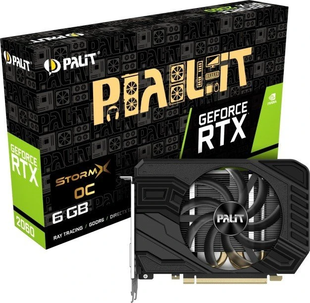 Palit GeForce RTX 2060 StormX OC, 6GB GDDR6, DVI, HDMI, DP
