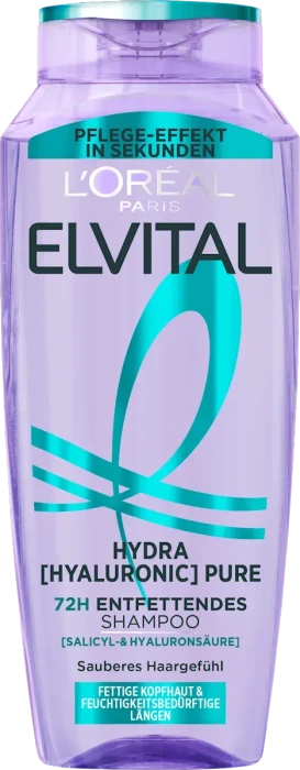 L'Oréal Elvital Hydra [Hyaluronic] Pure Entfettendes Shampoo, 250ml