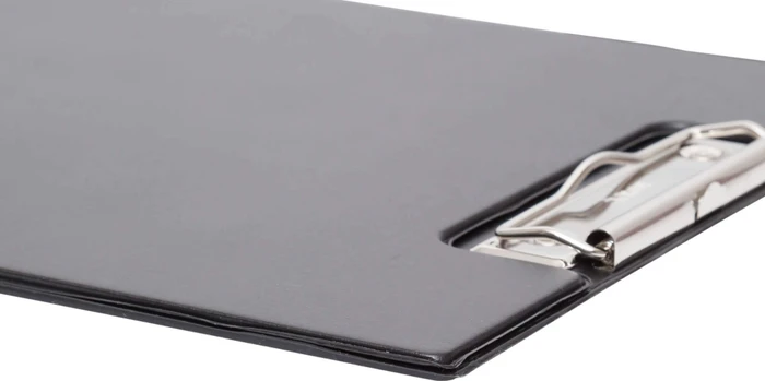 Maul Klemmbrettmappe mit Folienüberzug und Durchschreibschutz, A4, schwarz