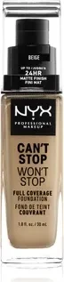 NYX Can't Stop Won't Stop Foundation beige, 30ml