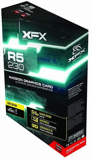 XFX Radeon R5 230 Core Edition, 1GB DDR3, VGA, DVI, HDMI