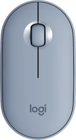 Logitech M350 Pebble Wireless Mouse Blue Grey, USB/Bluetooth