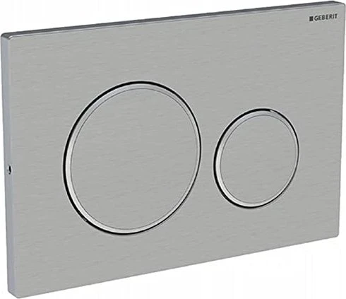 Geberit Sigma20 Betätigungsplatte verschraubbar gebürstet, easy-to-clean-beschichtet/poliert