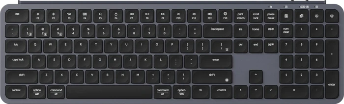Keychron B6 Pro Ultra-Slim Wireless, Space Gray, USB/Bluetooth, US