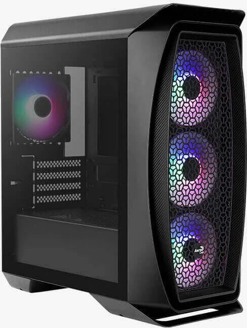 AeroCool Aero One Mini Frost, schwarz, Glasfenster