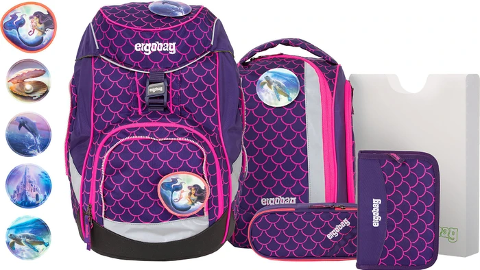 Ergobag Pack PerlentauchBär Schulrucksack-Set, 6-tlg.