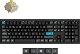Keychron Q6 Ultra 8K, schwarz, LEDs RGB, hot-swap, Keychron Silk POM BANANA, USB/Bluetooth, US (Q6U-M4-US)