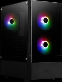 Gamdias Talos E3, schwarz, Glasfenster