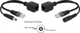 DeLOCK PoE-Injektor, 2x RJ-45, PoE PD (66024)