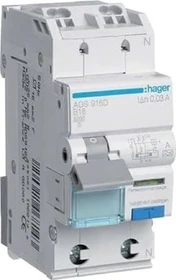 Hager Fehlerstrom-Leitungsschutzschalter 1P+N 6kA B-25A 30mA Typ A QuickConnect