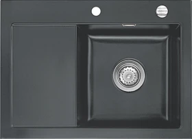 systemceram Mera 70 F Einbau Becken rechts mit Ablauffernbedienung schiefer
