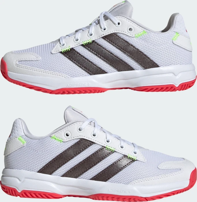 adidas Stabil Indoor cloud white/aurora metallic/semi lucid red (Junior)