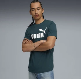 Puma Essentials 2 Colour No. 1 Logo T-Shirt kurzarm green terrain (Herren)