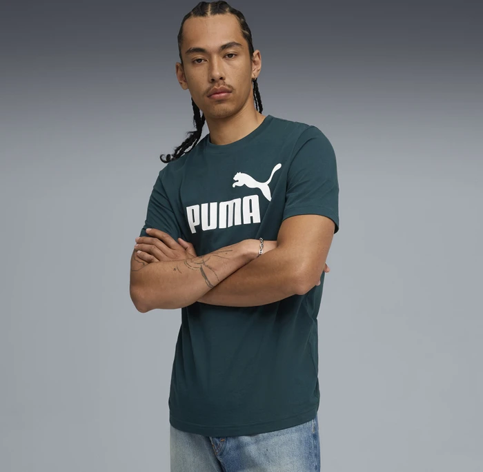 Puma Essentials 2 Colour No. 1 Logo T-Shirt kurzarm green terrain (Herren)