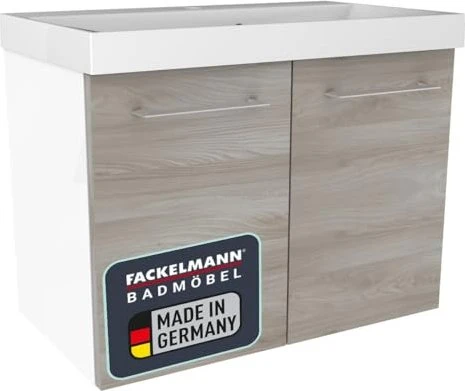 Fackelmann Lima Waschtisch-Unterschrank 60cm Esche grau/weiß