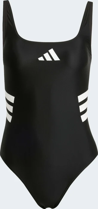 adidas 3-Streifen U-Back Badeanzug schwarz/weiß (Damen)