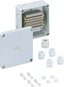 Spelsberg RKi 4/12 SL-12x4² Reihenklemmengehäuse, mit Schutzart IP54/IP66, Nennquerschnitt 4 mm²