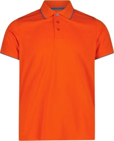 CMP Einfarbiges Pique Poloshirt kurzarm tango (Herren)