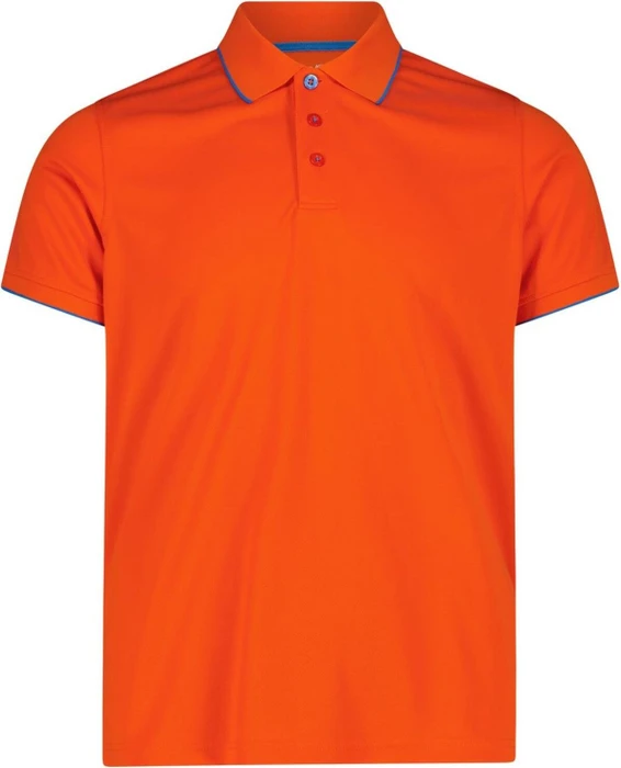 CMP Einfarbiges Pique Poloshirt kurzarm tango (Herren)