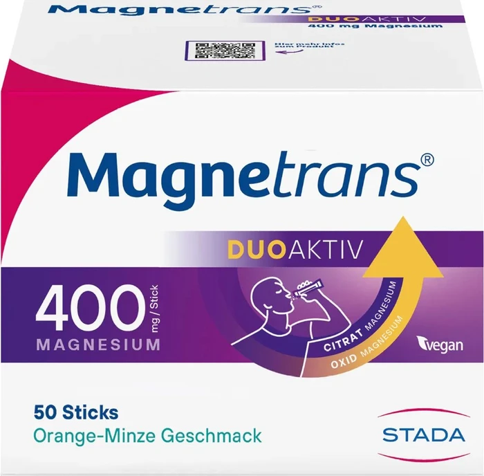 Stada Magnetrans duo-aktiv 400mg Direktgranulat Sticks, 50 Stück