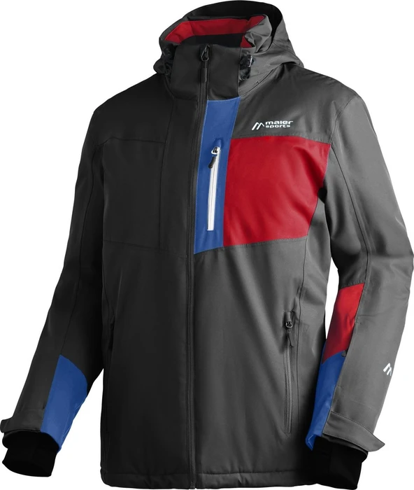 Maier Sports Karleiten 2.0 Skijacke black/salsa/imperial blue (Herren)