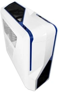 NZXT Phantom 410 weiß/blau, Acrylfenster