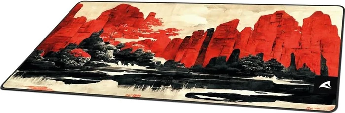 Sharkoon Skiller SGP30 XXL D3, Gaming Mouse Mat, gelb/rot/schwarz