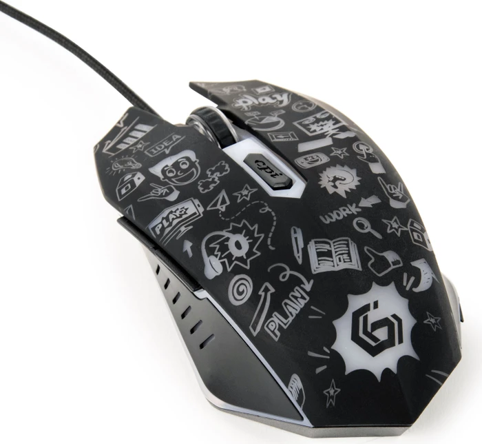 Gembird Optical LED Mouse 6B-02 Grafix, Motiv, USB