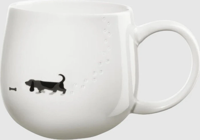 ASA Selection magu footprints Becher mit Henkel dog