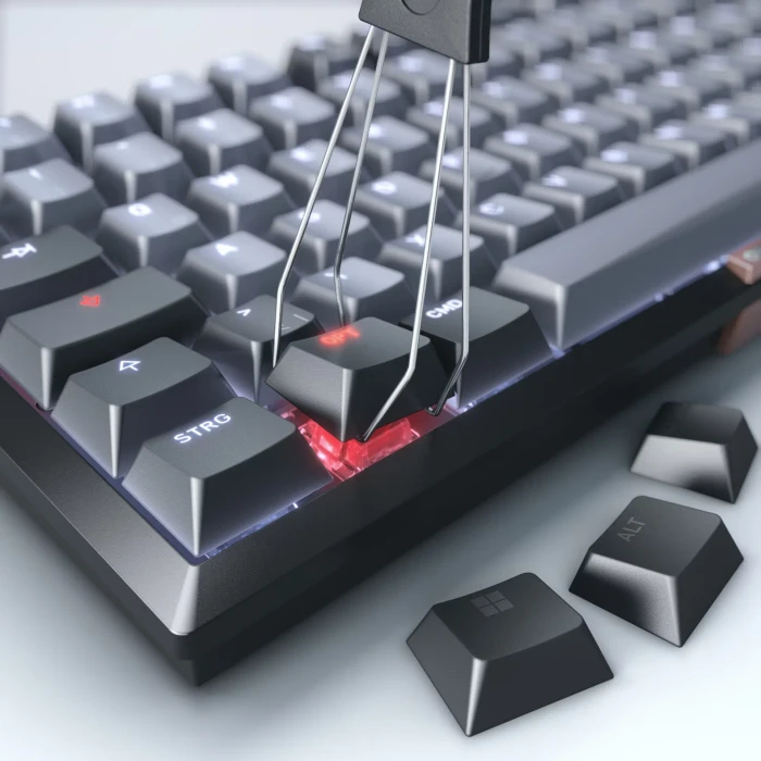 Cherry KW 300 MX, grau/schwarz, hot-swap, MX2A SILENT RED, USB/Bluetooth, US