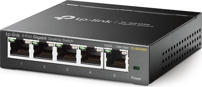 TP-Link TL-SG105S Desktop Gigabit Switch, 5x RJ-45