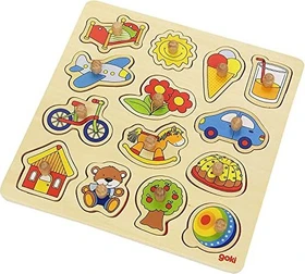 Goki Steckpuzzle Schaukelpferd