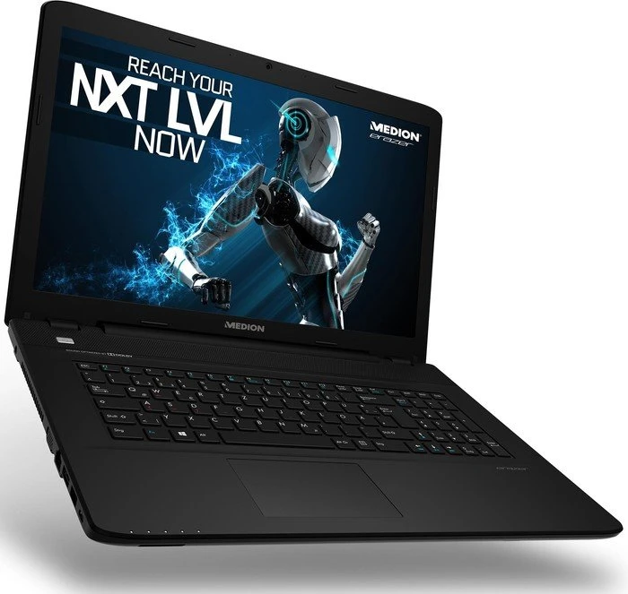 Medion Erazer P7643, Core i5-6200U, 16GB RAM, 256GB SSD, 1TB HDD, GeForce GTX 950M, DE