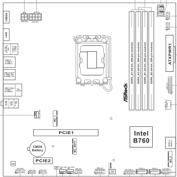 ASRock B760M PG Riptide (Intel 1700)