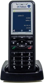 Mitel 632dt mit Ladeschale schwarz/silber