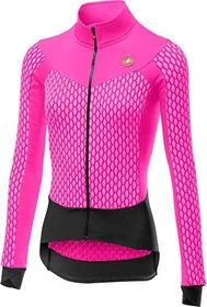 Castelli Sfida Trikot langarm pink fluo (Damen)